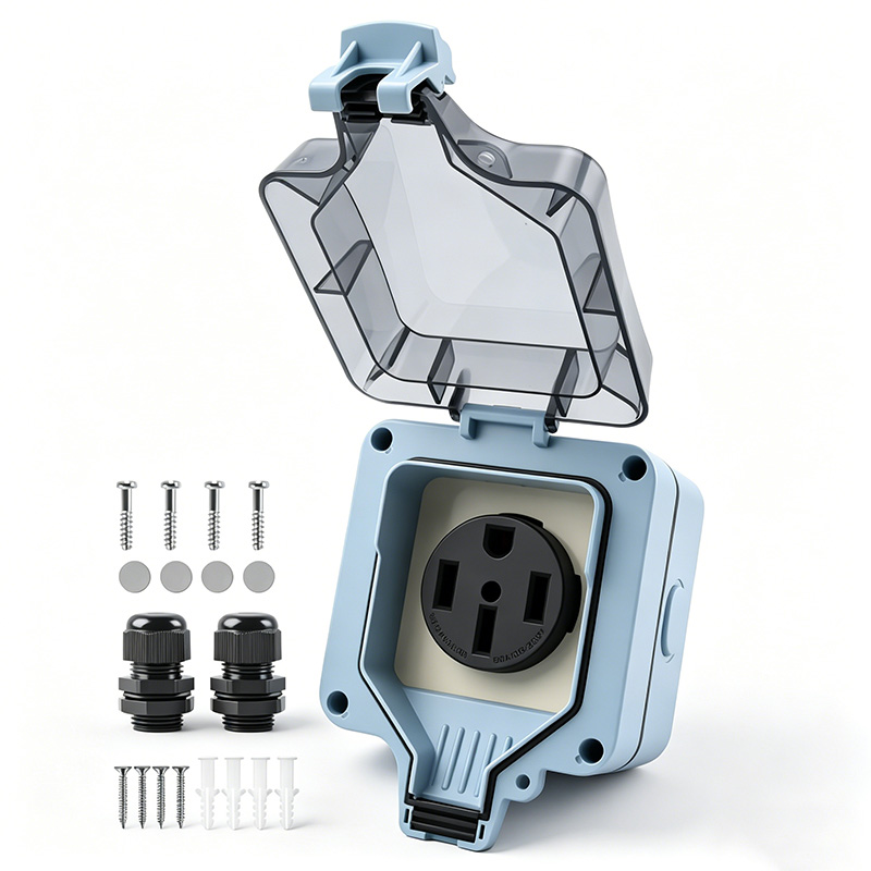 Outdoor Power Plug In - Outdoor Power Outlet Box Waterproof IP66