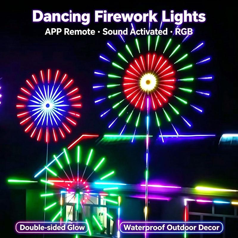 USB Powered RGBIC Firework LED - Outdoor Usb Power Strip recension och pris
