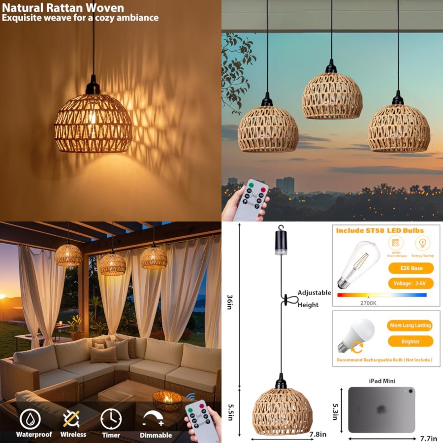 Battery Operated Hanging Outdo - Outdoor Power For Gazebo recension och pris
