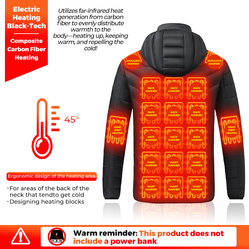 Heated Jacket 26 Heating Zones - Outdoor Power Heater recension och pris
