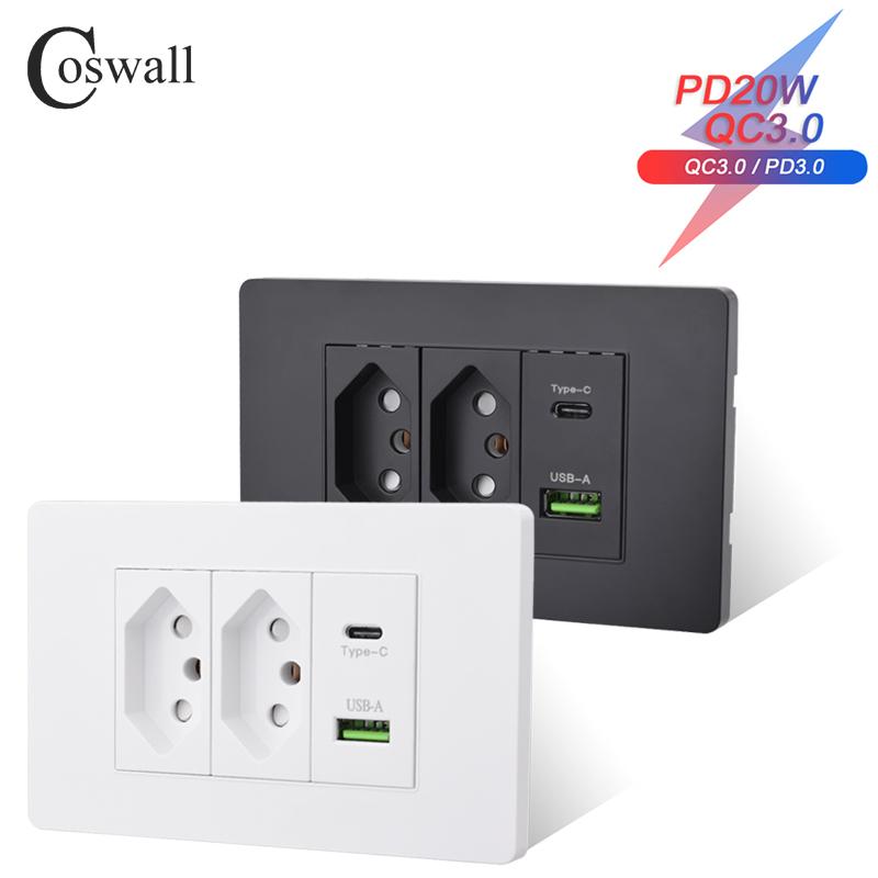 Coswall PC Brazil Standard 20A - Outdoor Usb Power Strip recension och pris
