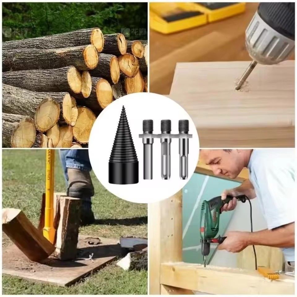 Firewood Log Splitter Drill Bi - Log Splitter Electric recension och pris