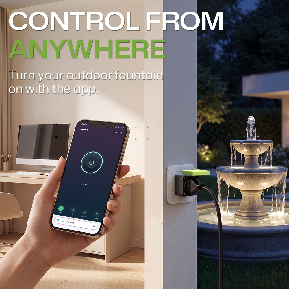 Waterproof Smart Socket With B - Outdoor Power Outlet Wifi recension och pris